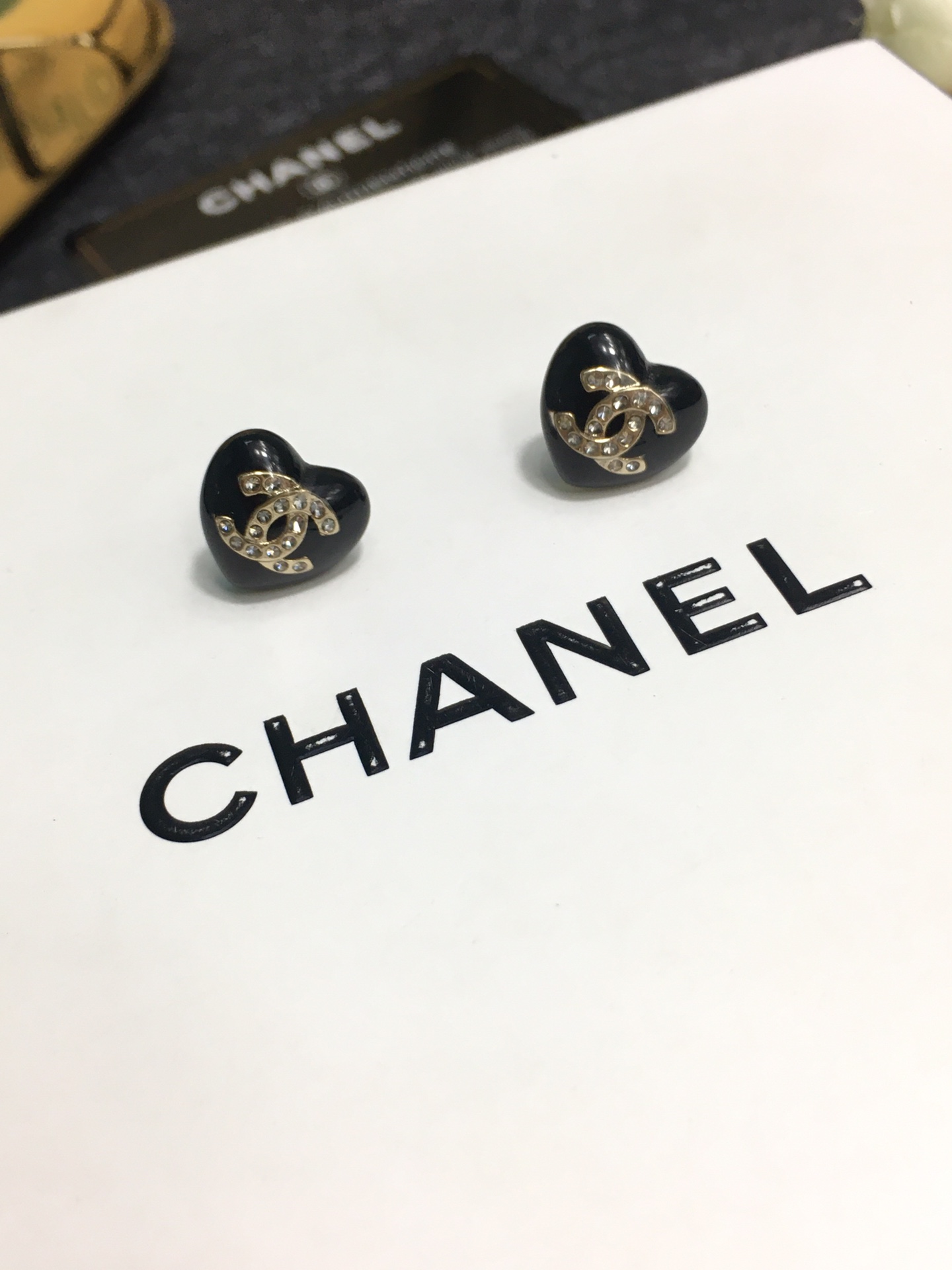 Chanel Earrings Black