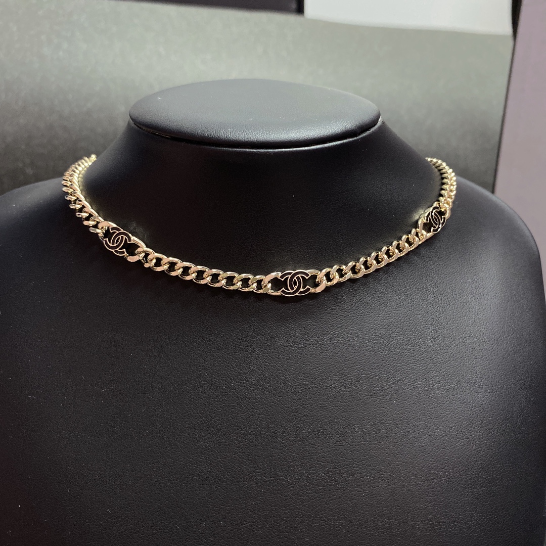 Chanel Necklace Black