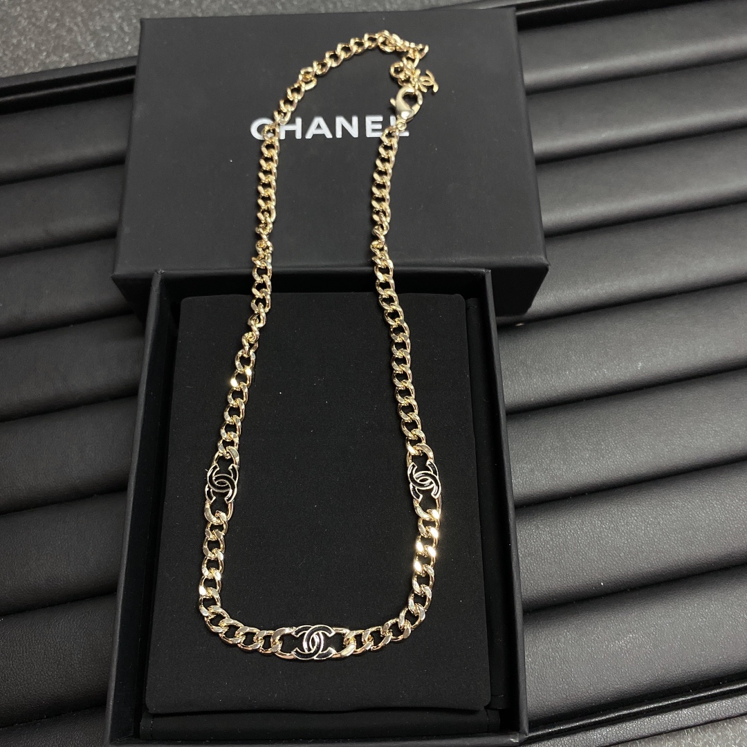 Chanel Necklace Black