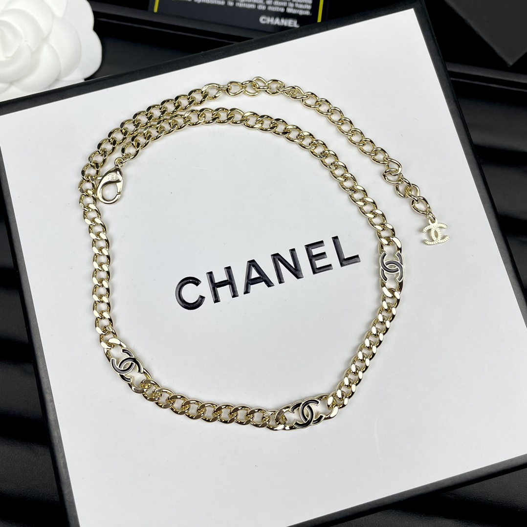 Chanel Necklace Black