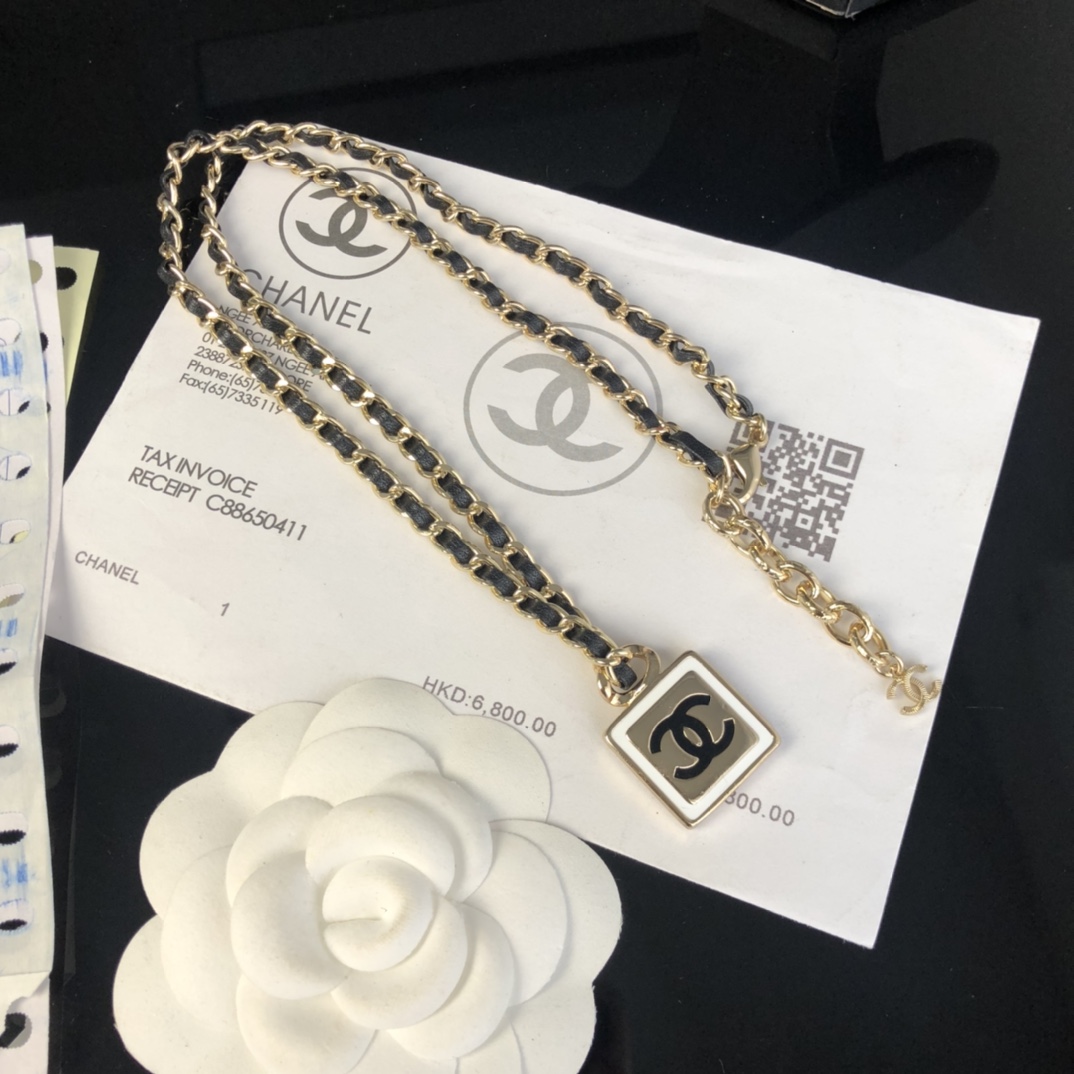 Chanel Necklace Black