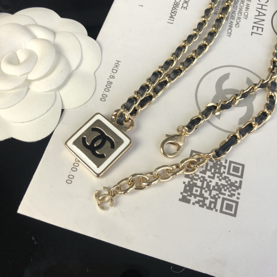 Chanel Necklace Black