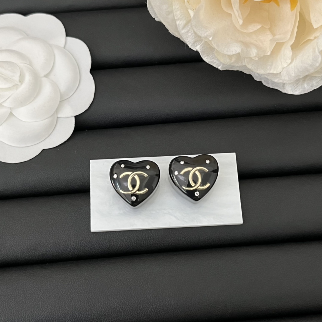 Chanel Earrings Black