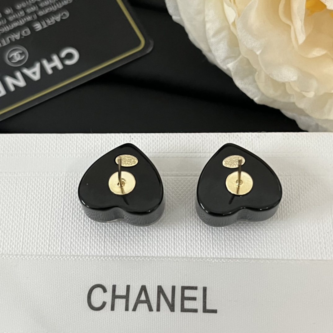 Chanel Earrings Black