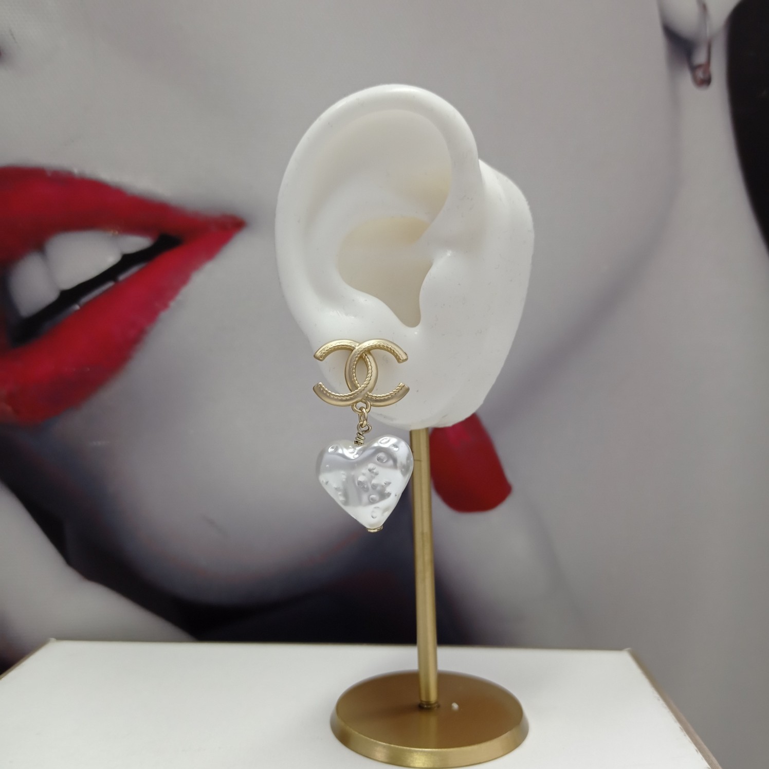 Chanel Earrings White