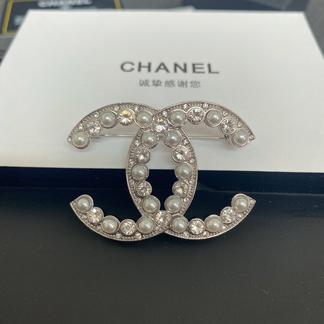 Chanel Earrings Silver Silver