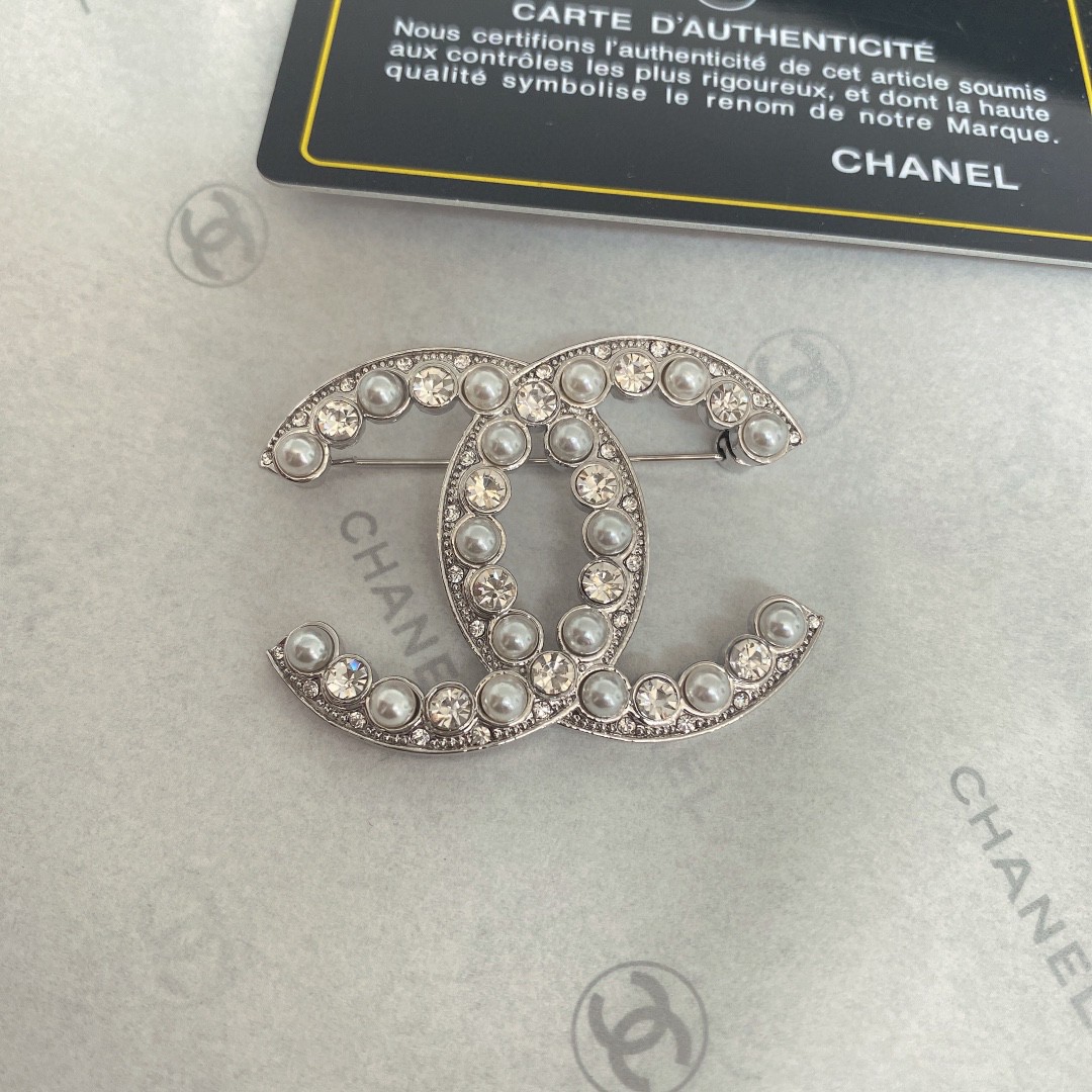 Chanel Earrings Silver Silver
