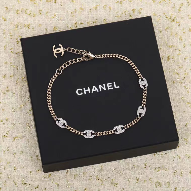Chanel Necklace Silver Gold