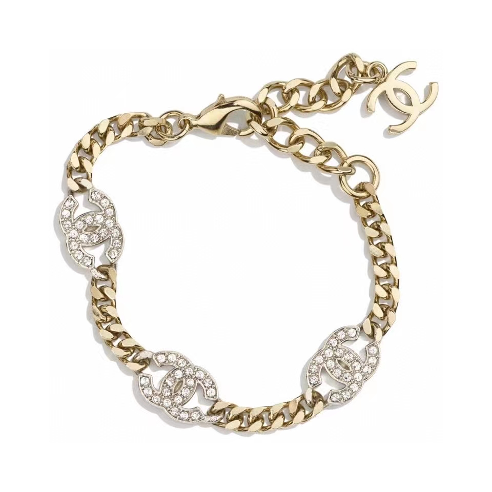 Chanel Necklace Silver Gold