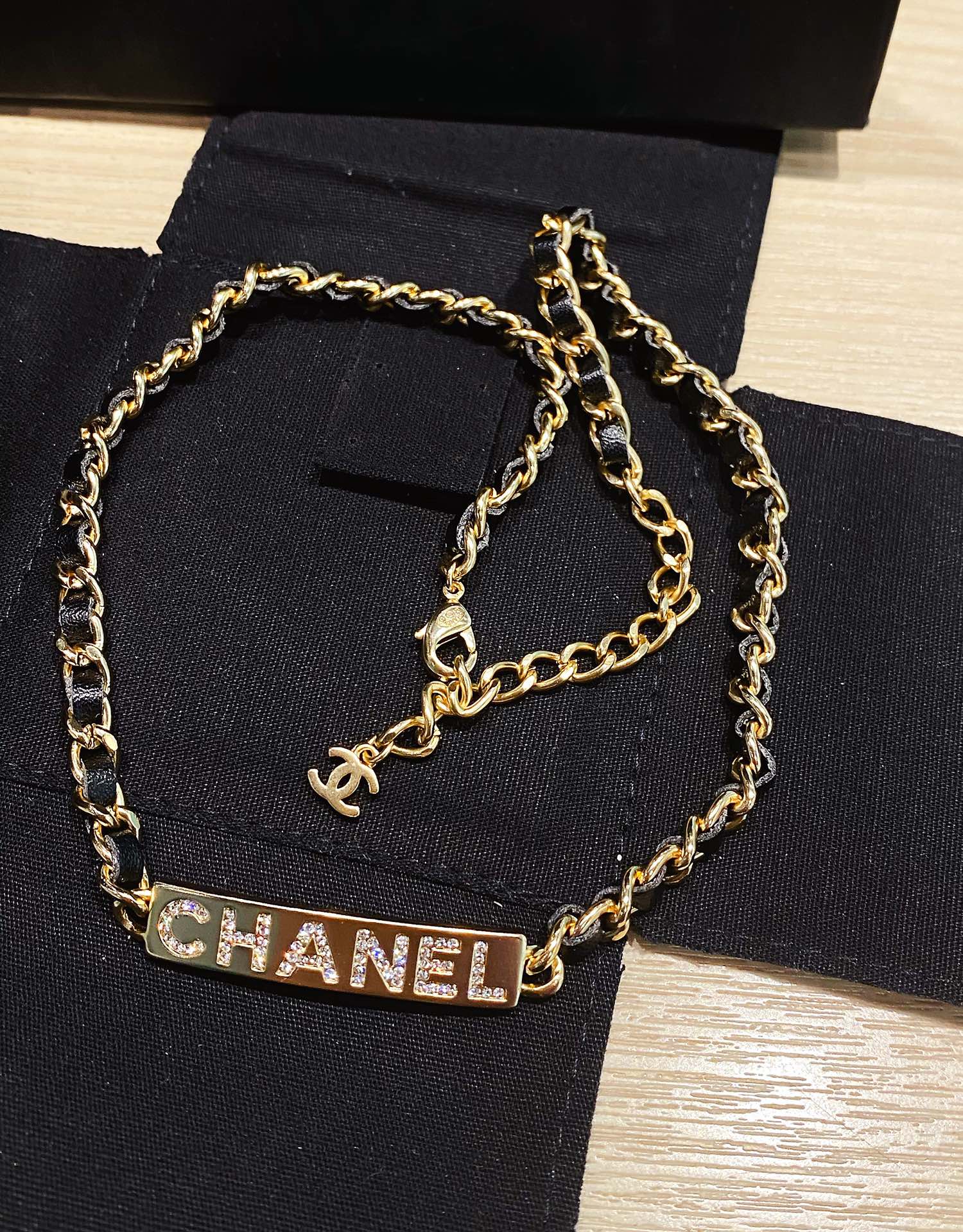 Chanel Necklace Black