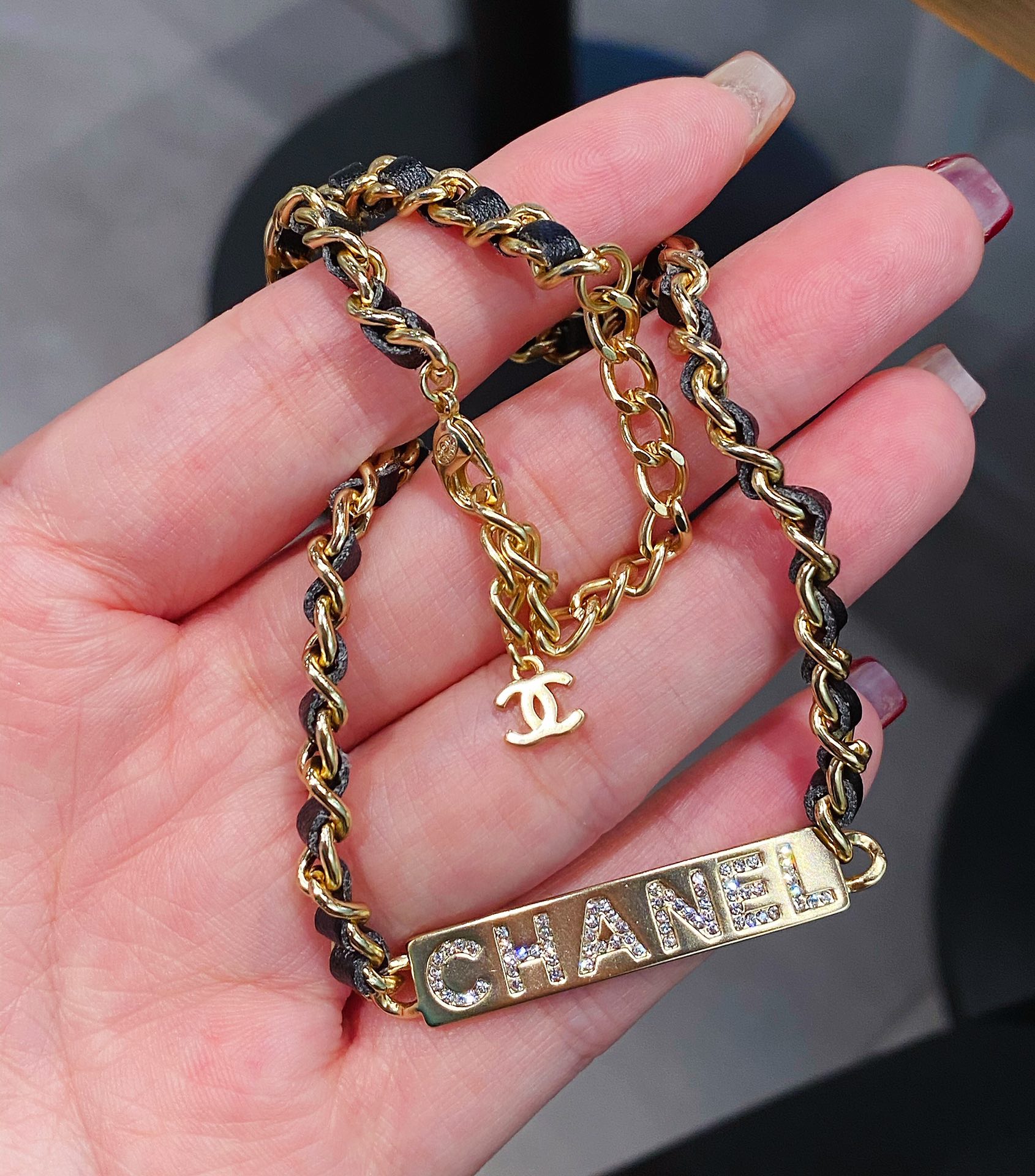 Chanel Necklace Black