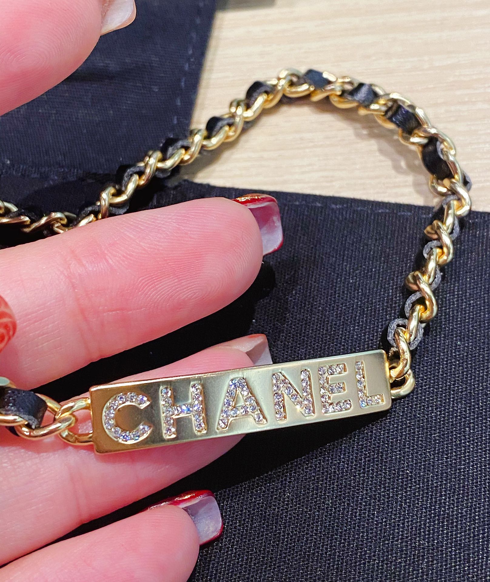 Chanel Necklace Black