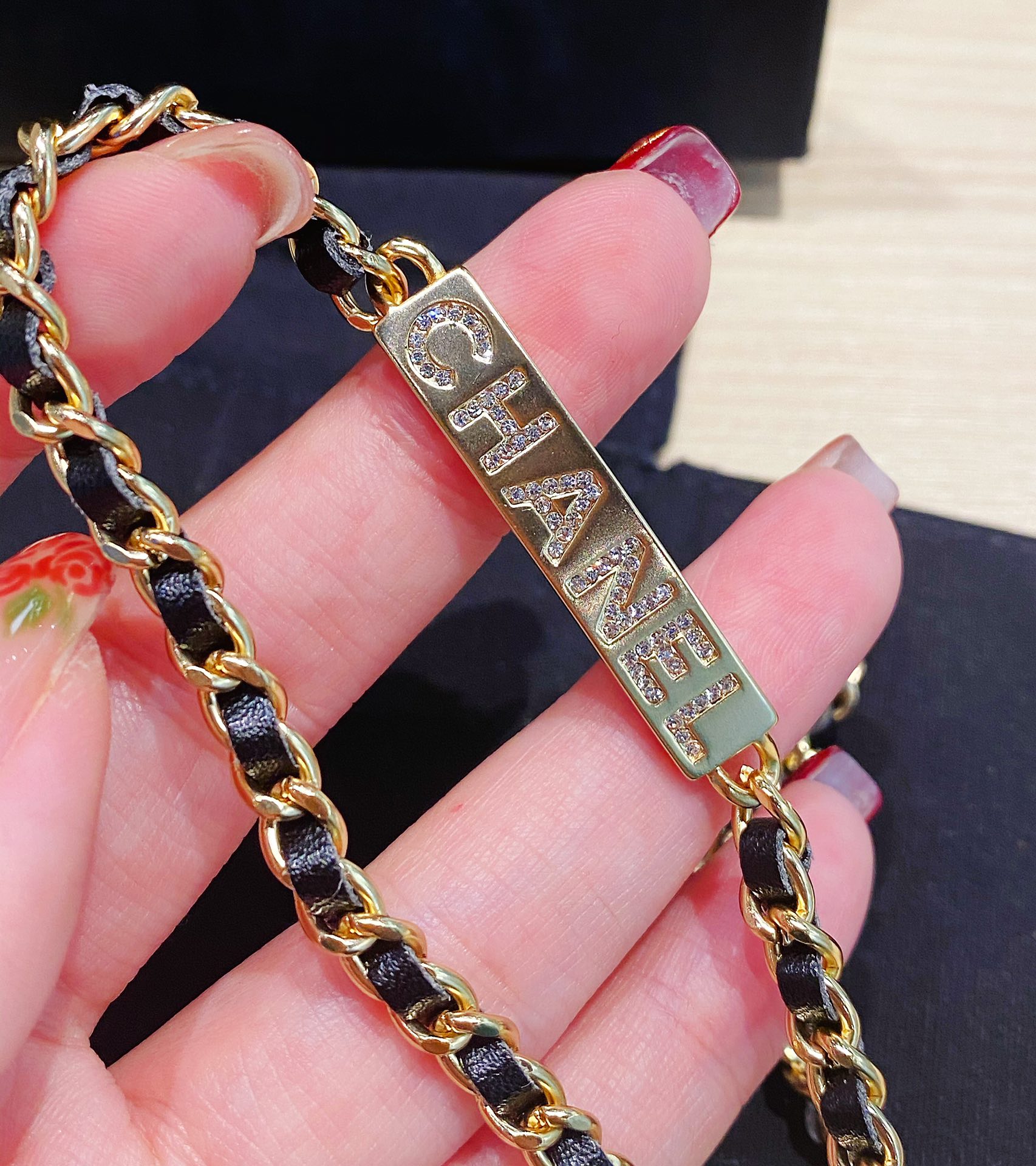 Chanel Necklace Black