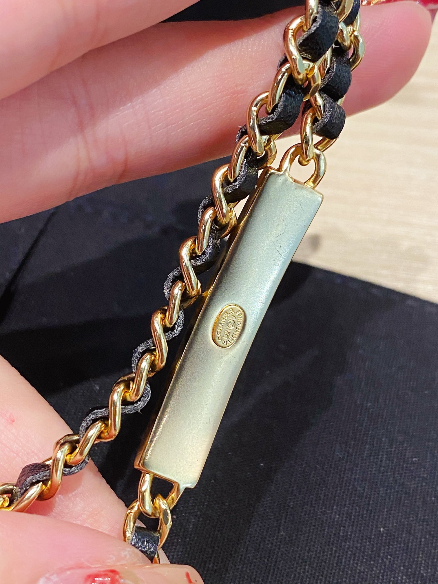 Chanel Necklace Black