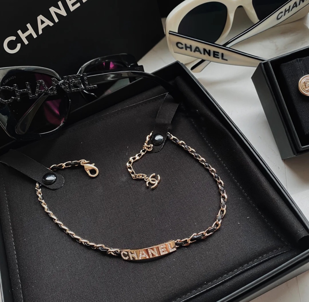 Chanel Necklace Black