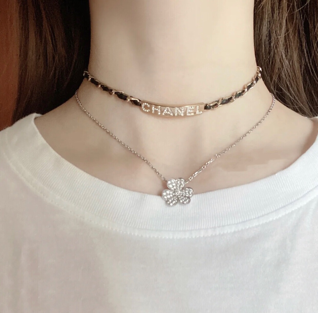 Chanel Necklace Black