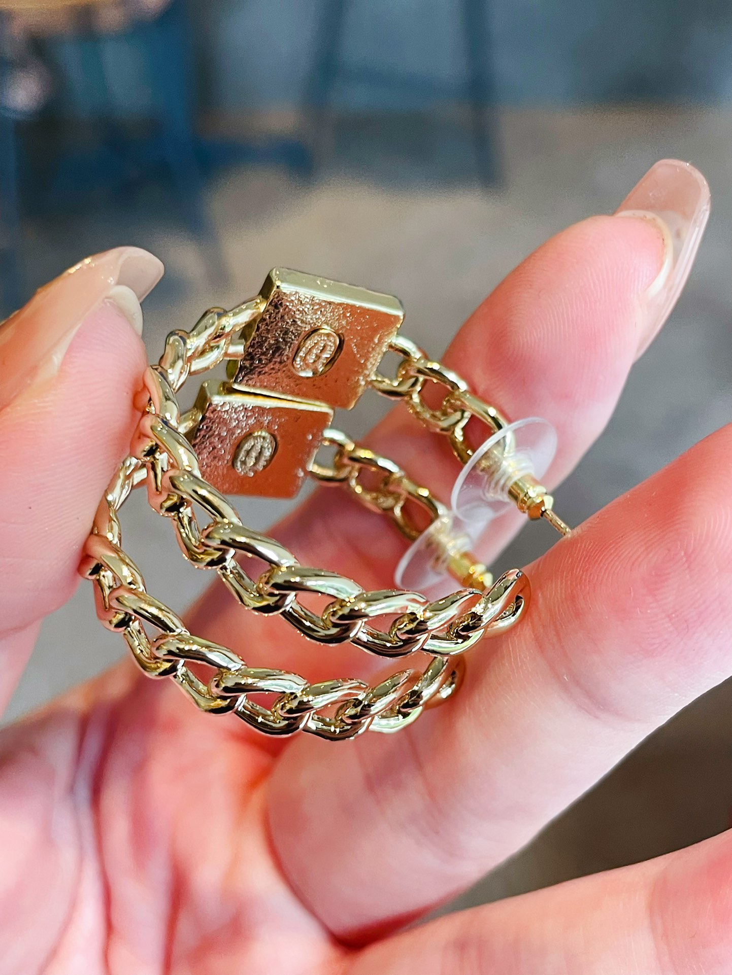 Chanel Earrings White