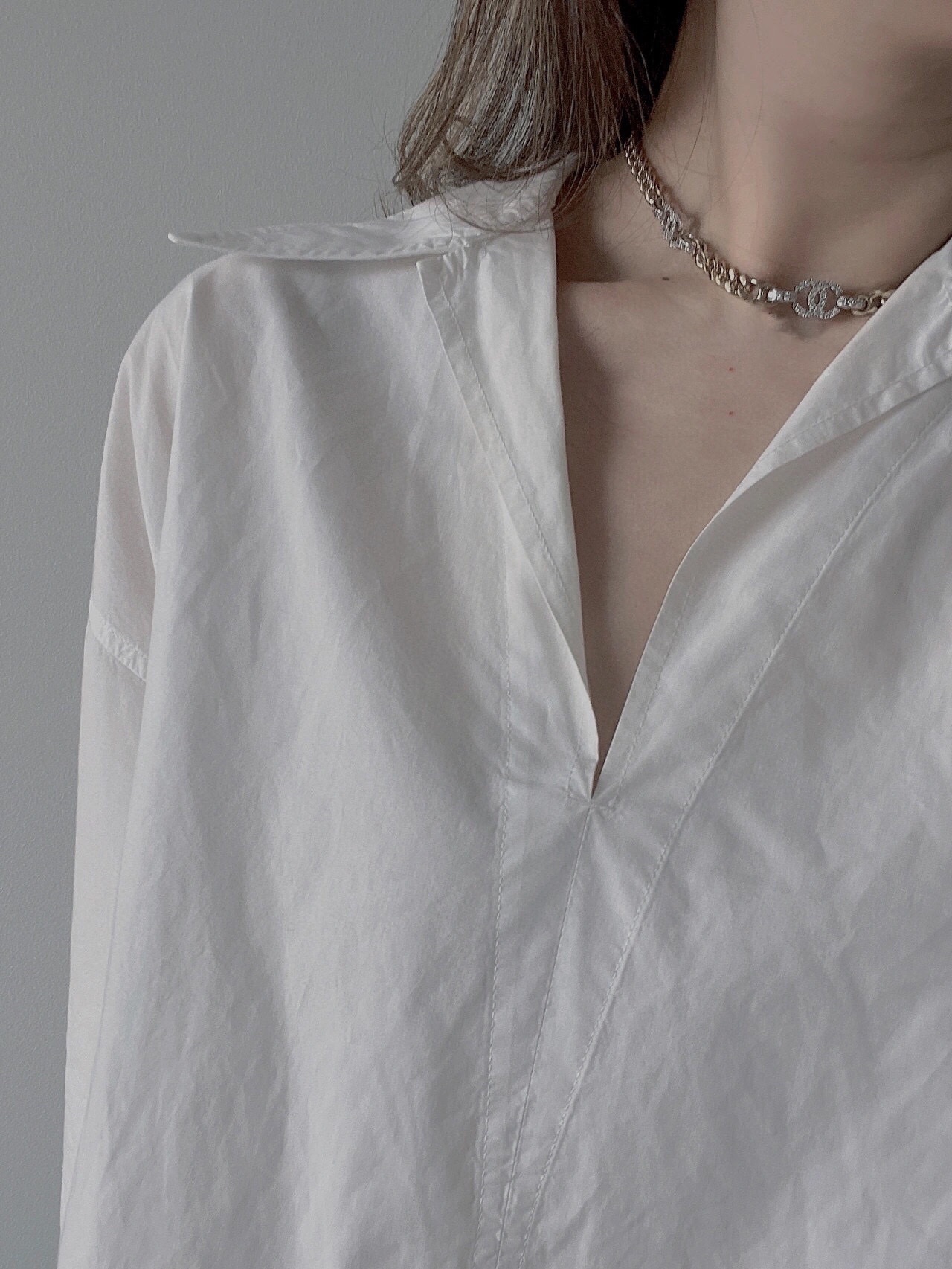 Chanel Necklace Silver Gold