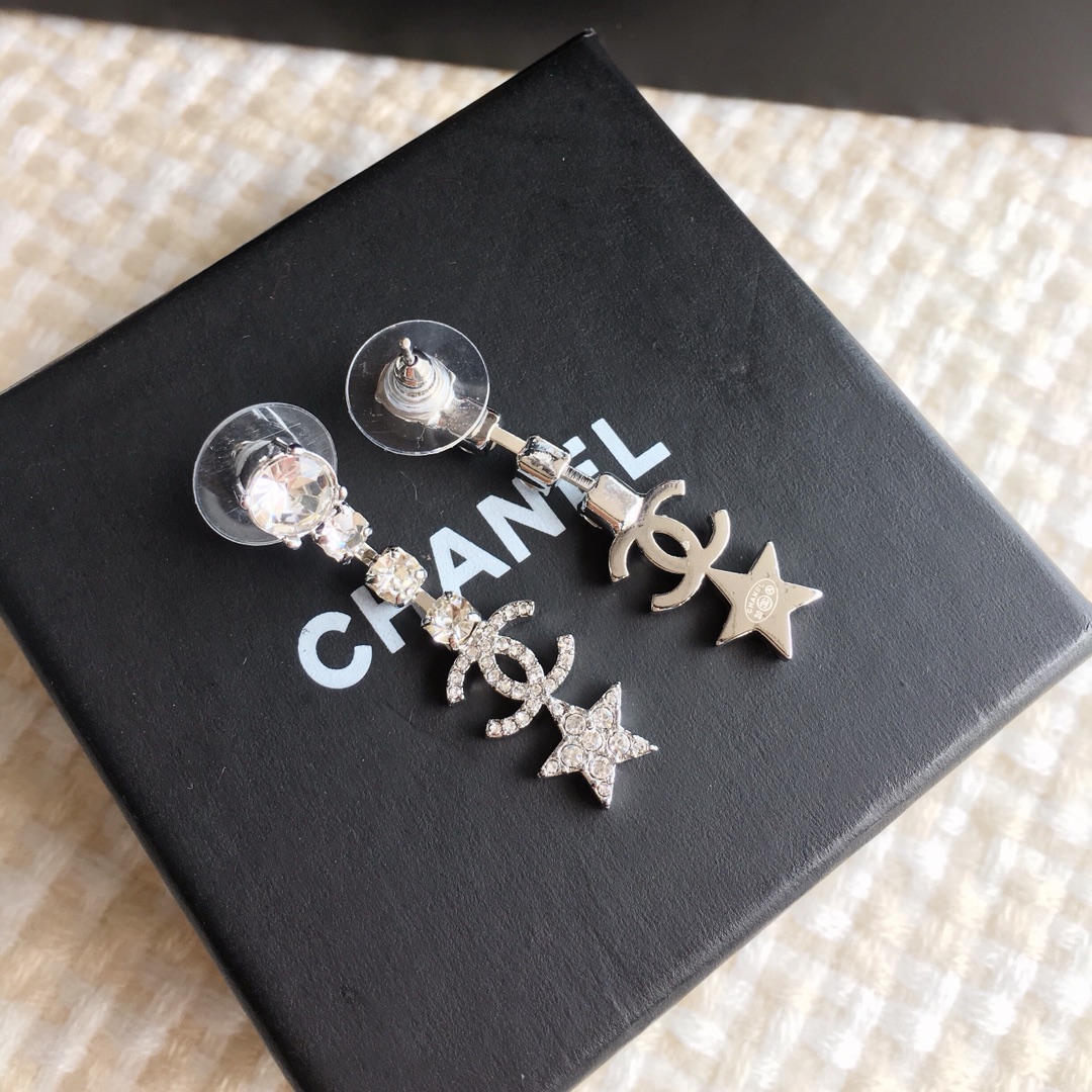 Chanel Earrings Silver