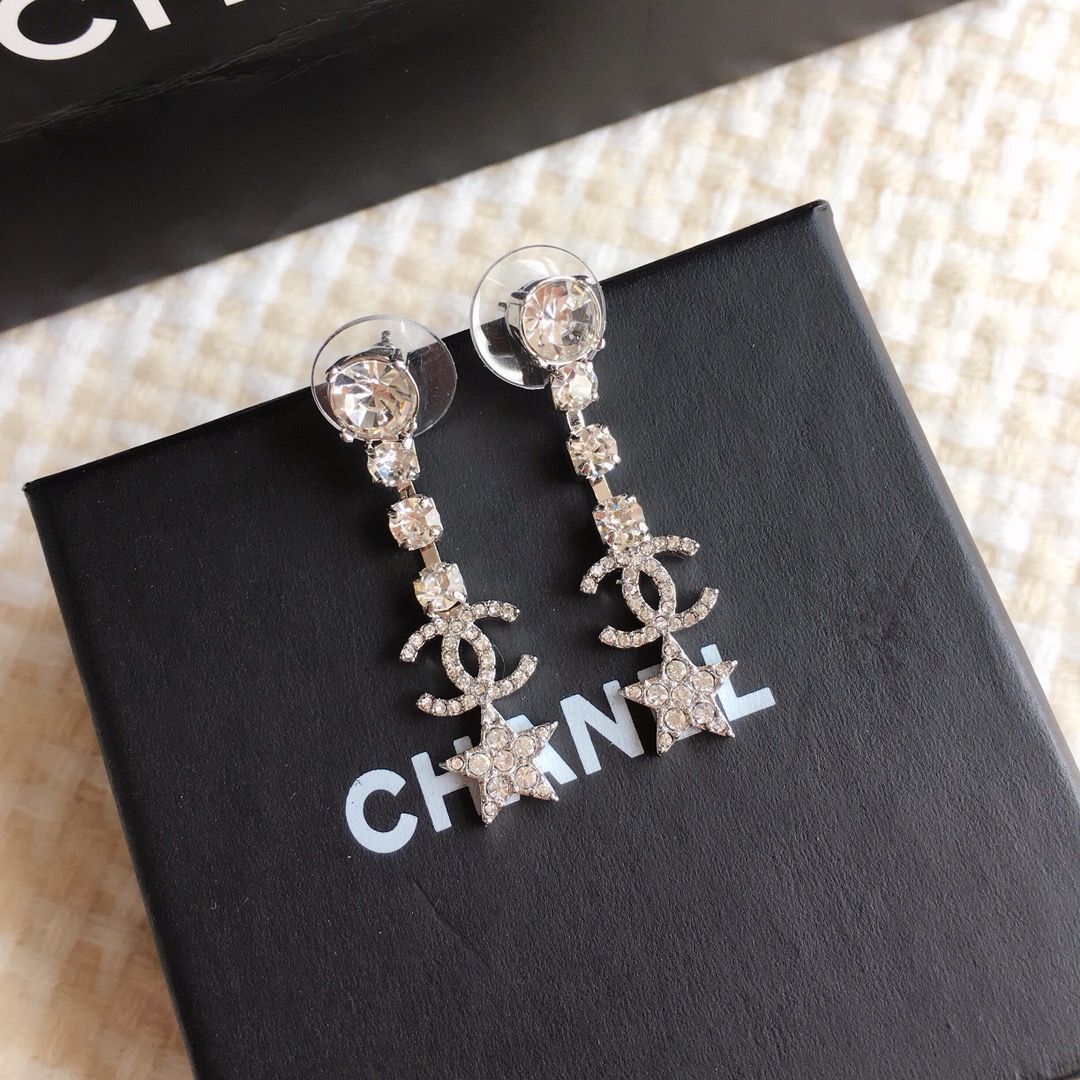 Chanel Earrings Silver