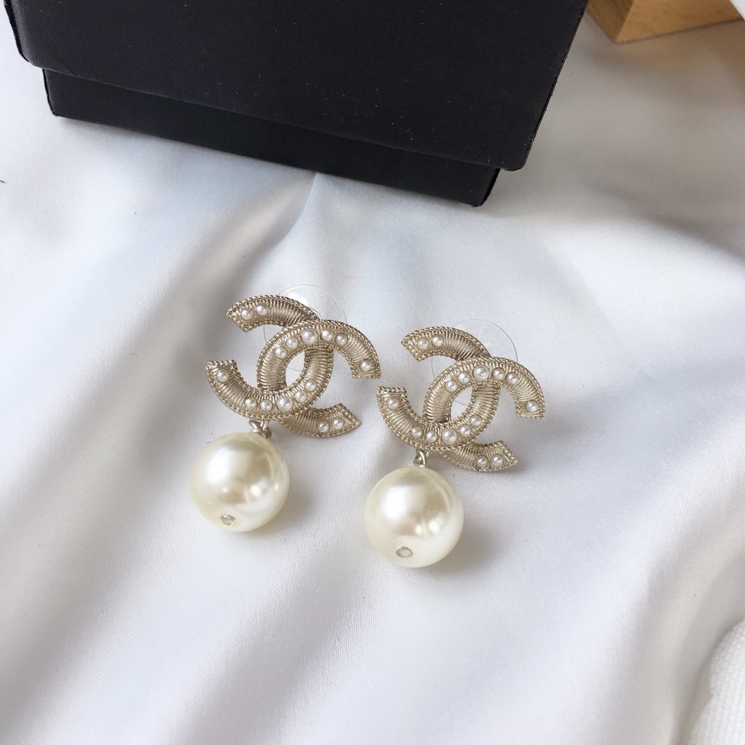 Chanel Earrings Silver