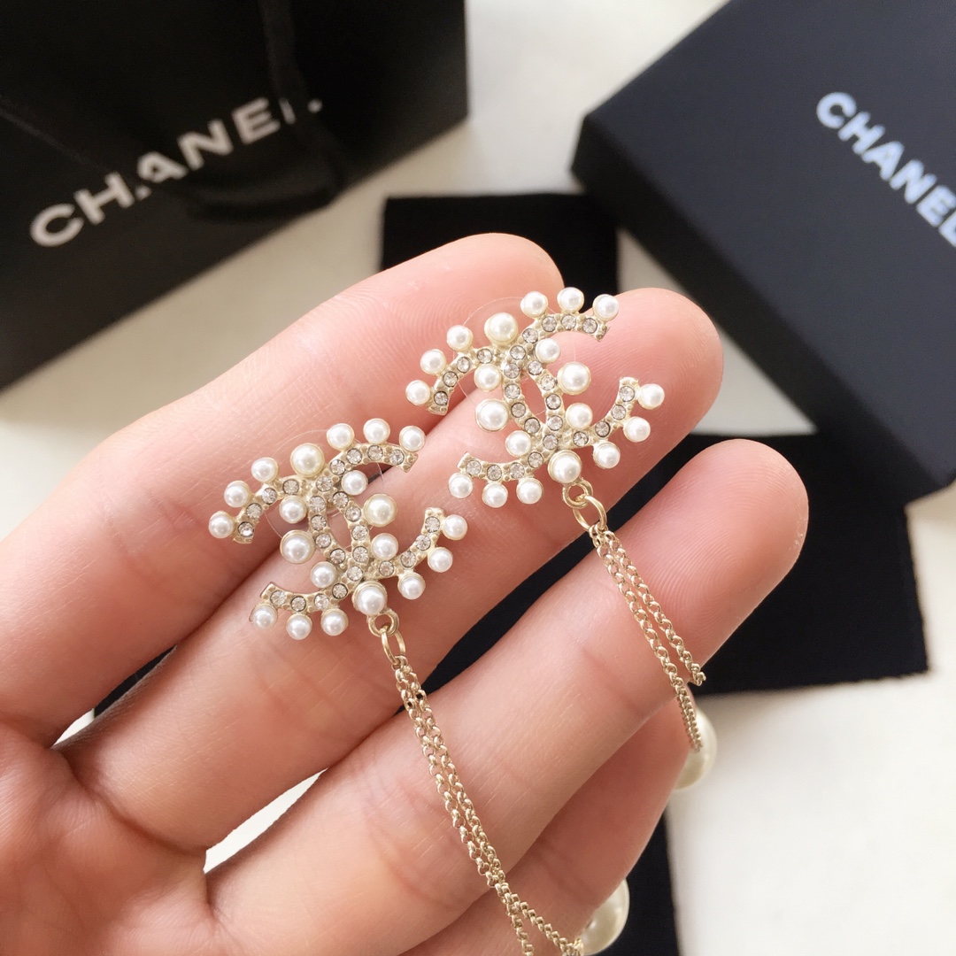 Chanel Earrings Silver