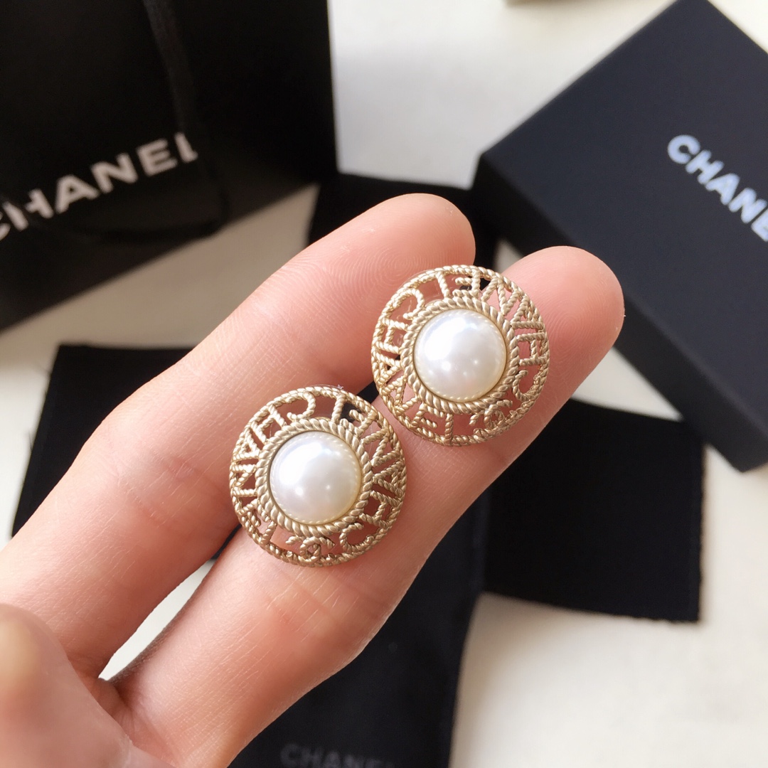 Chanel Earrings Silver
