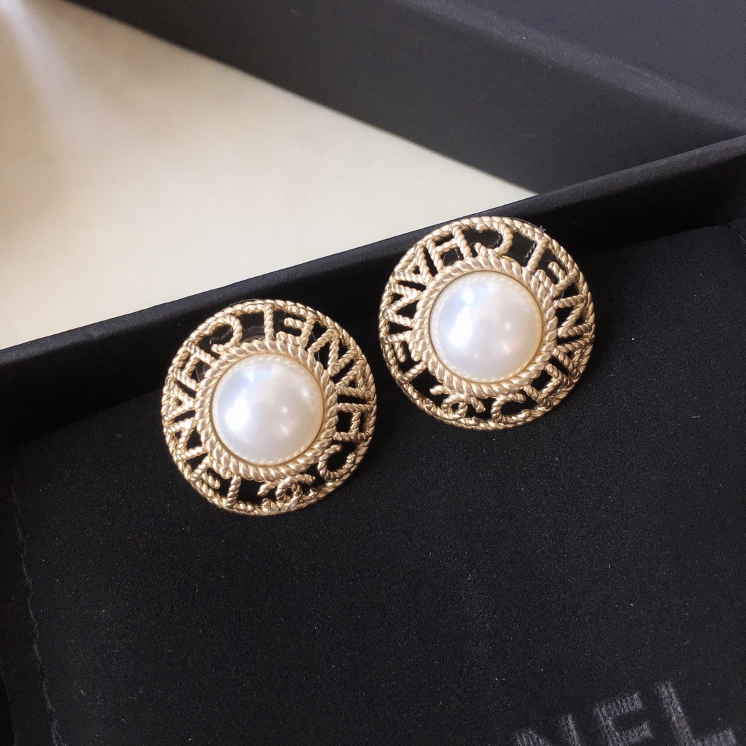 Chanel Earrings Silver