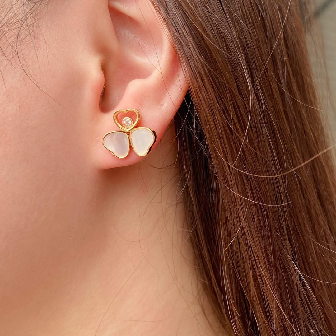 Chopard Earrings Rose Gold