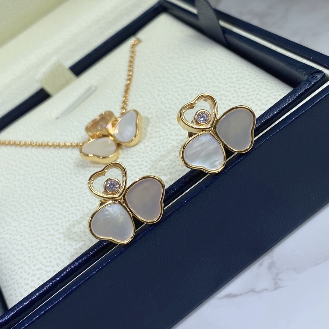 Chopard Earrings Rose Gold