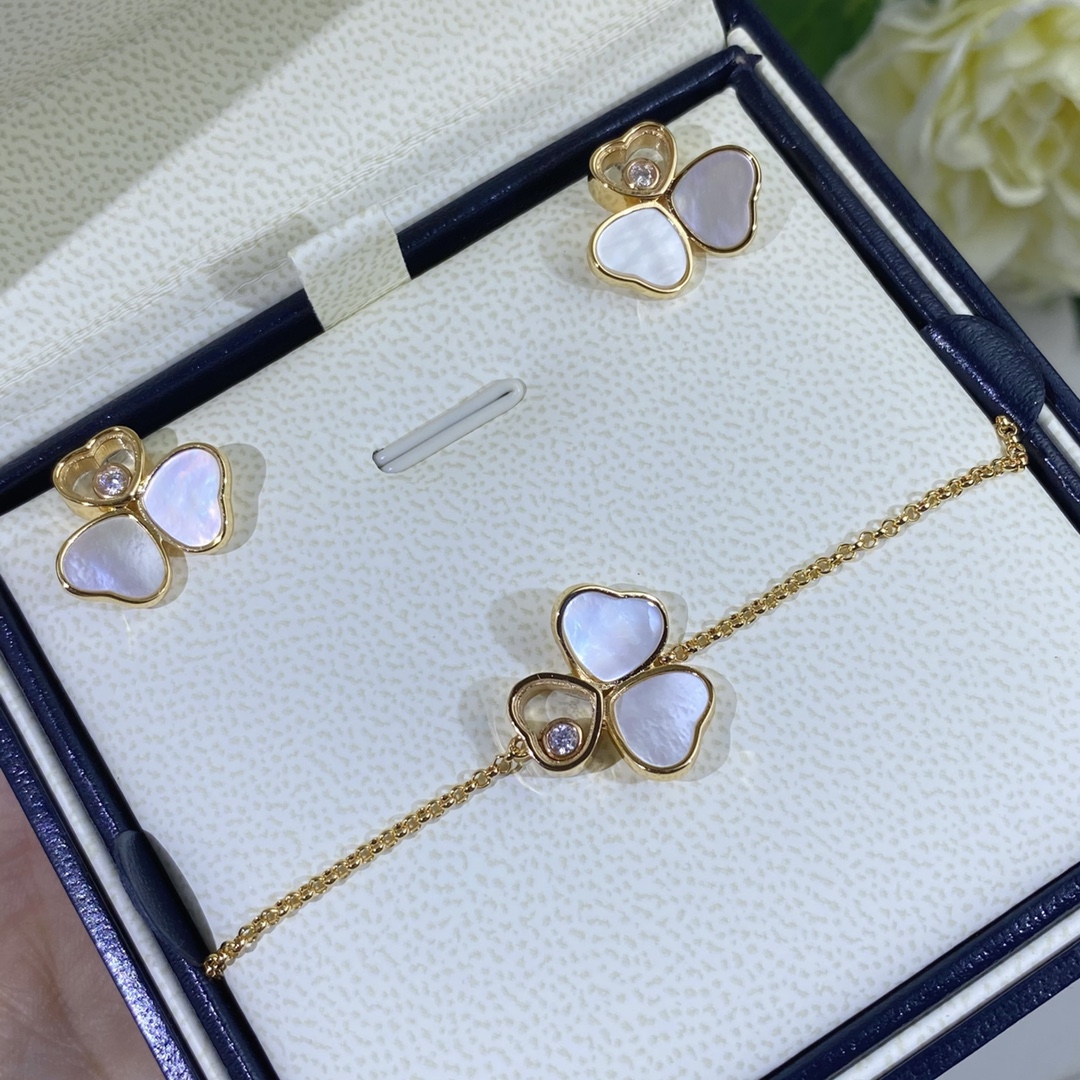 Chopard Earrings Rose Gold