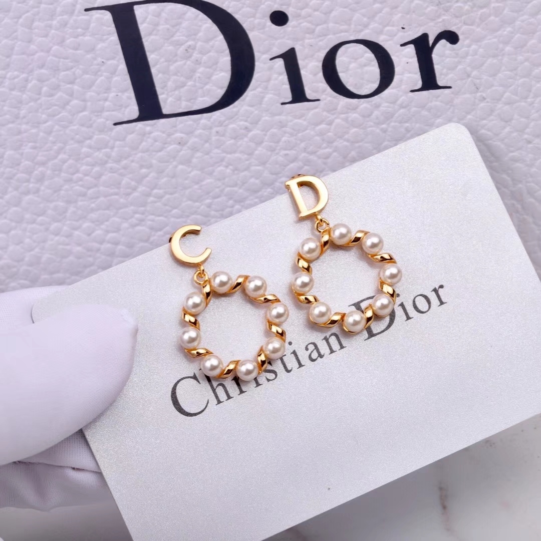Dior Earrings Pearl L
