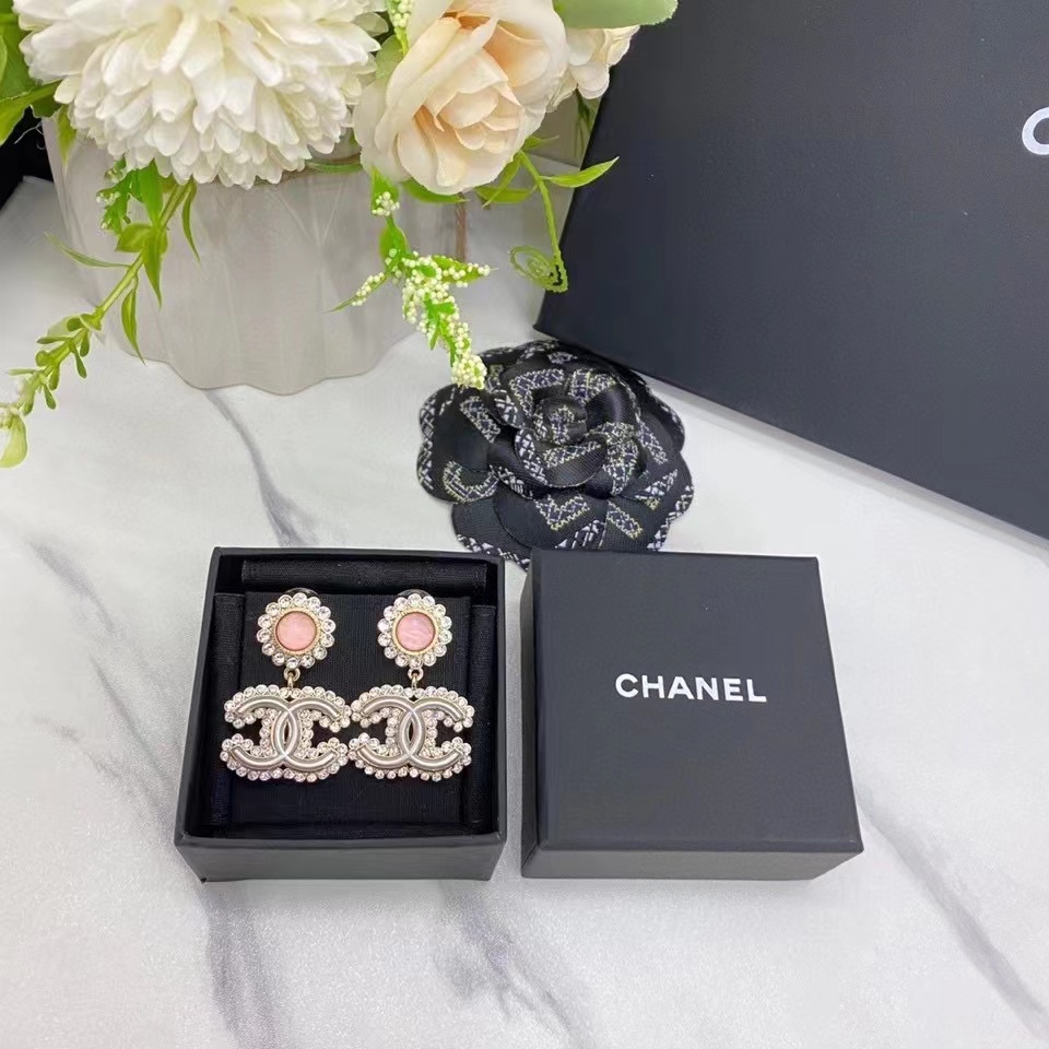 Chanel Earrings Pink