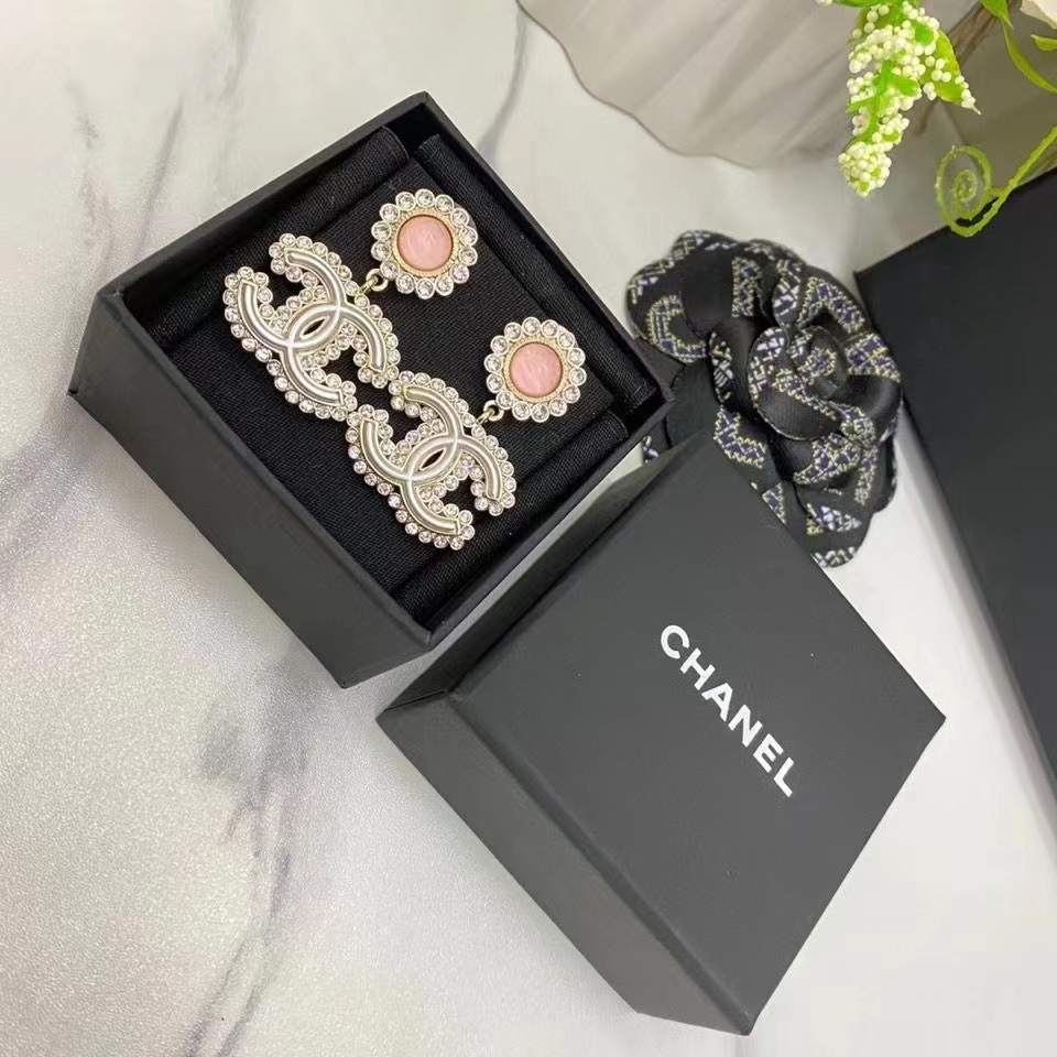 Chanel Earrings Pink
