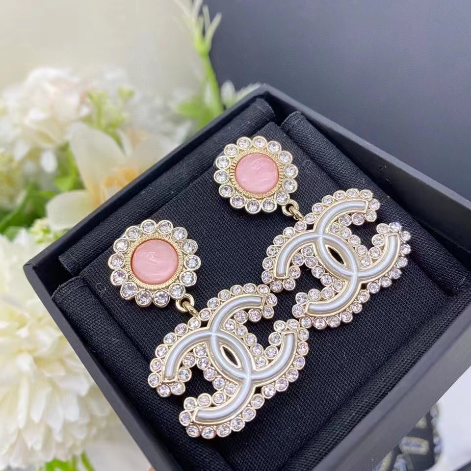 Chanel Earrings Pink
