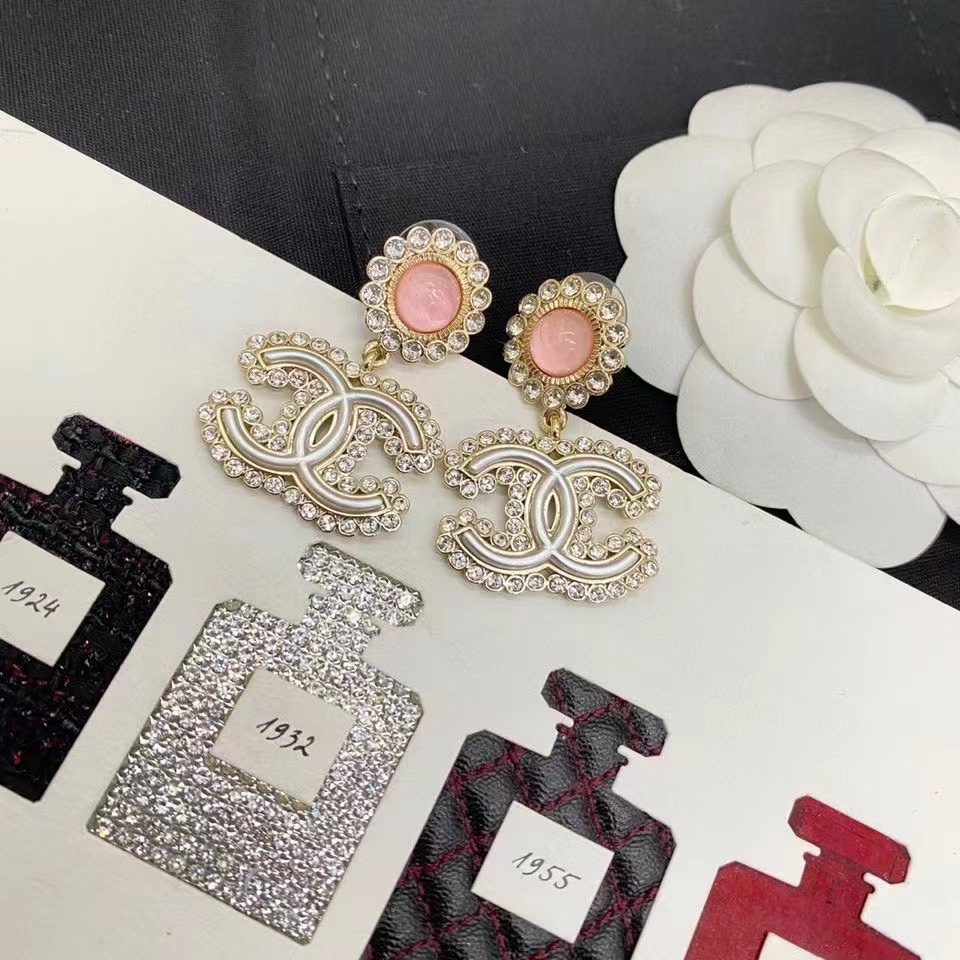 Chanel Earrings Pink