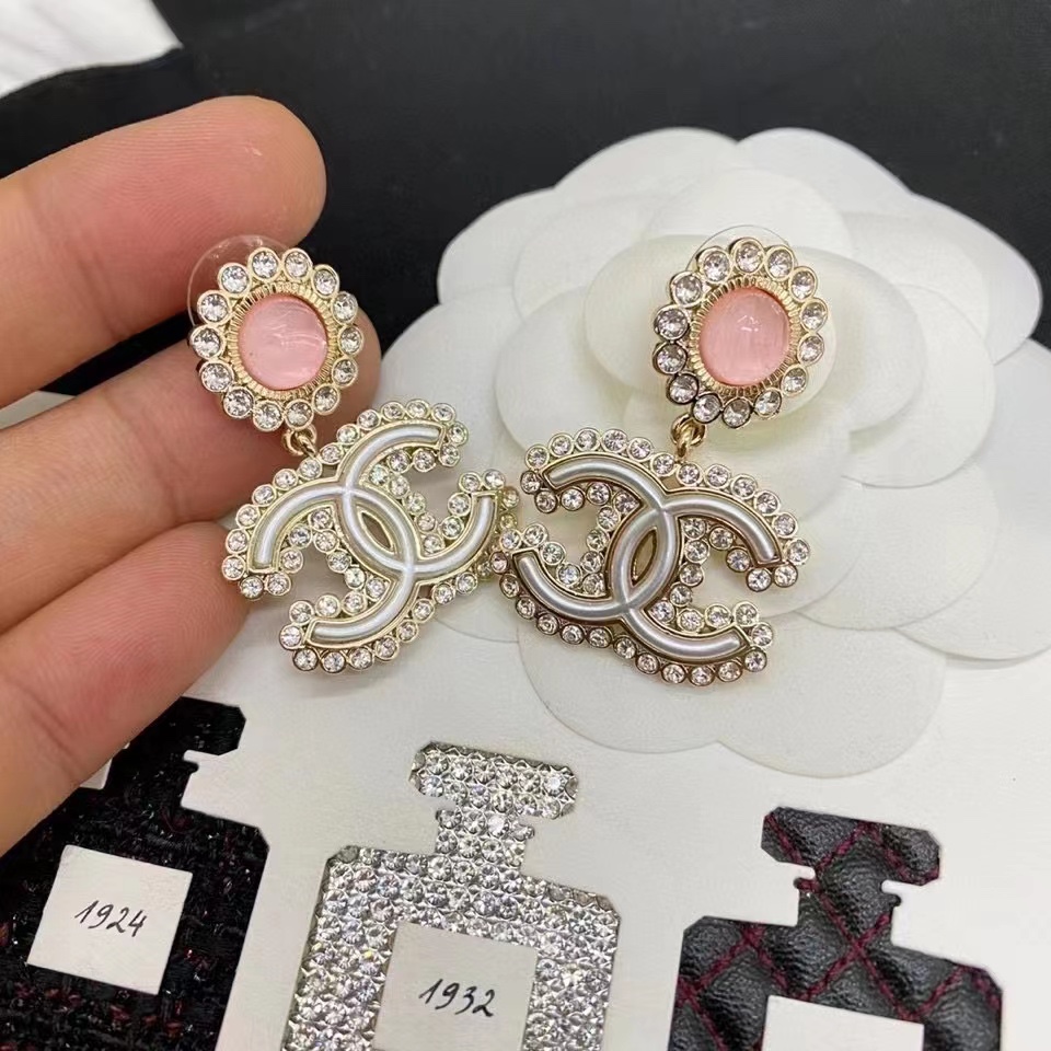 Chanel Earrings Pink