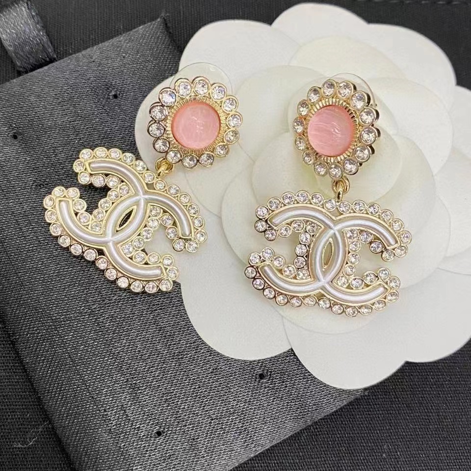 Chanel Earrings Pink