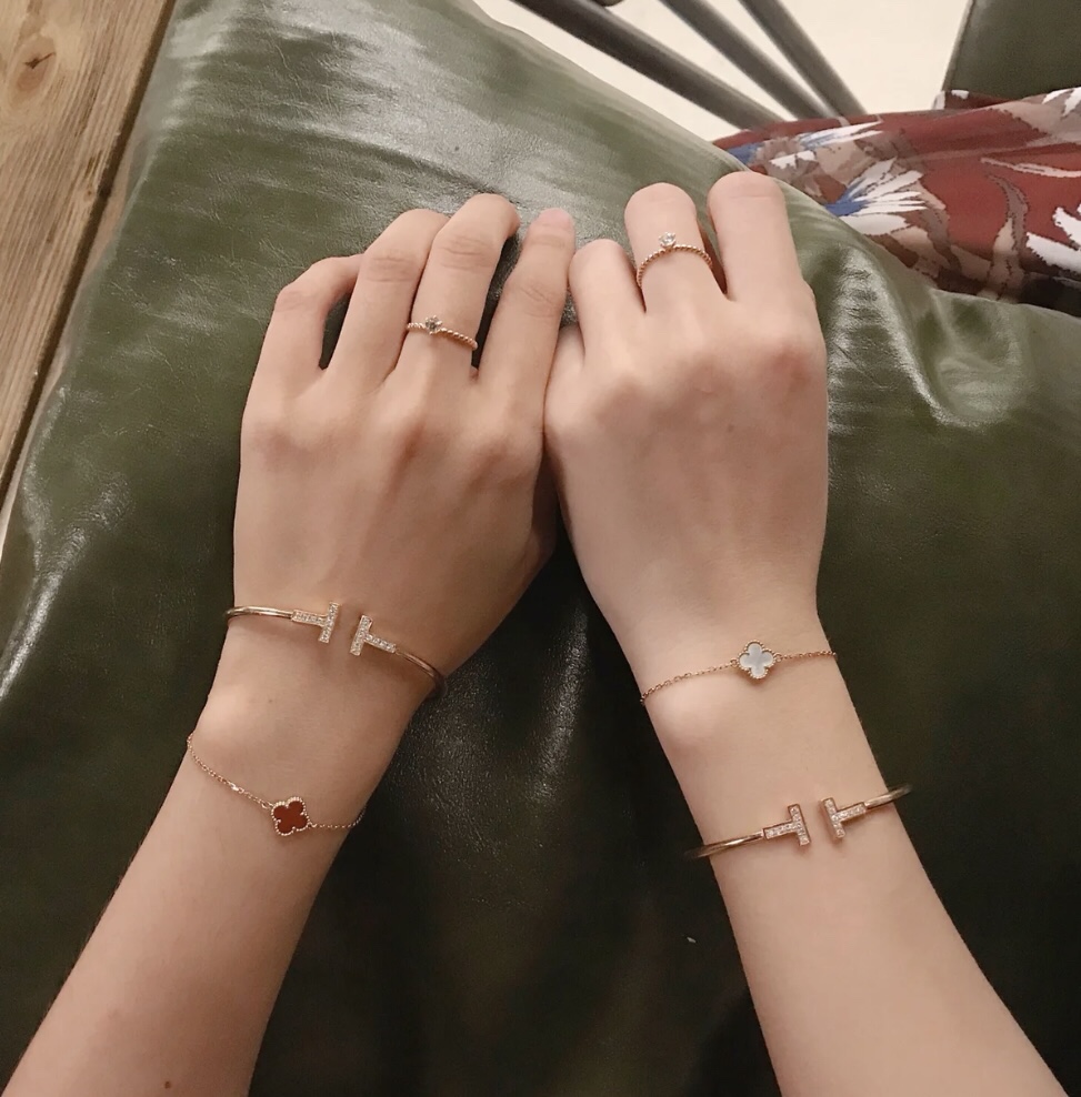 Tiffany Co Bangle Silver Gold 16