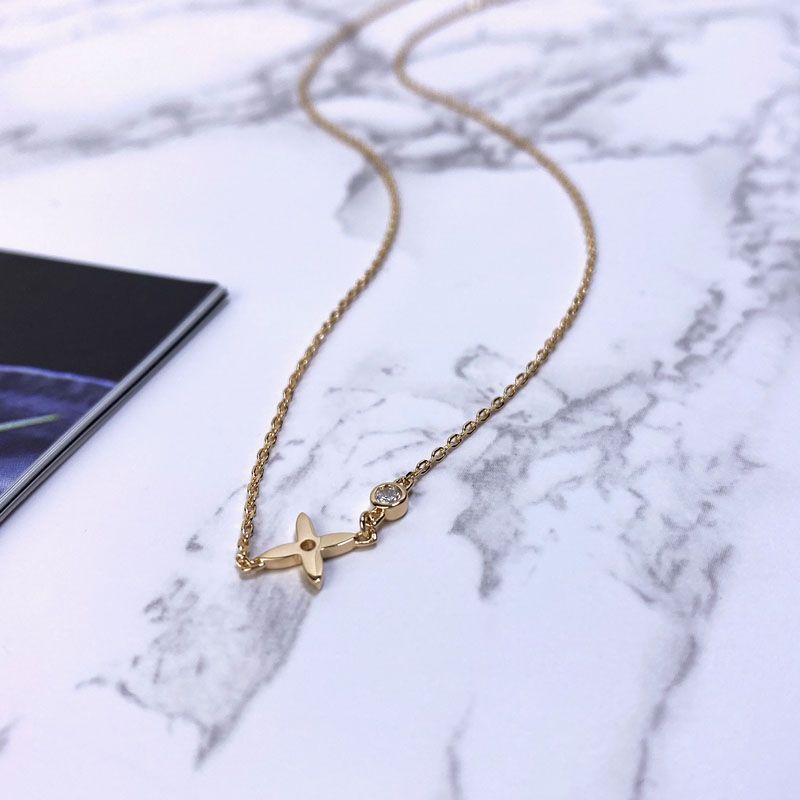 Lv Necklace Silver L