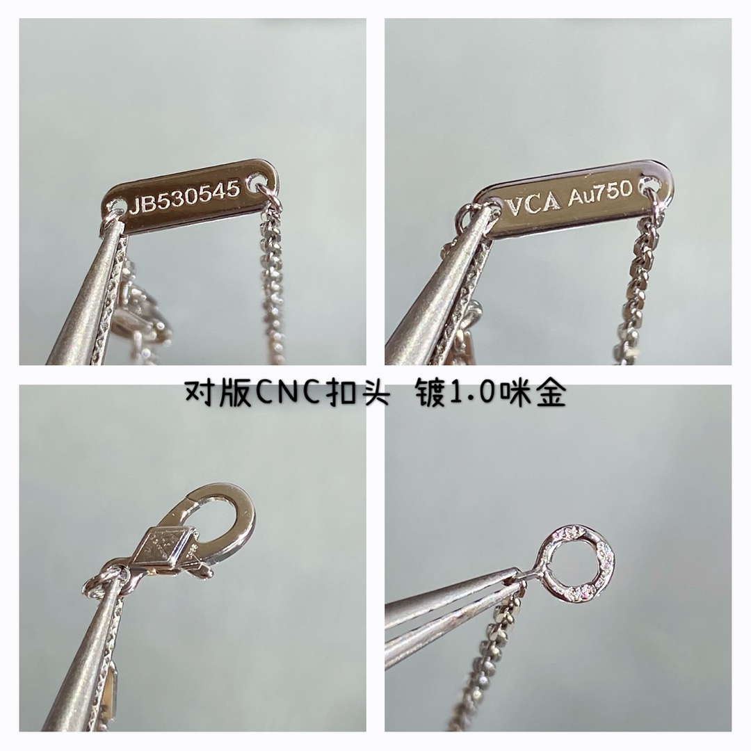 Van Cleef Arpels Necklace Silver White