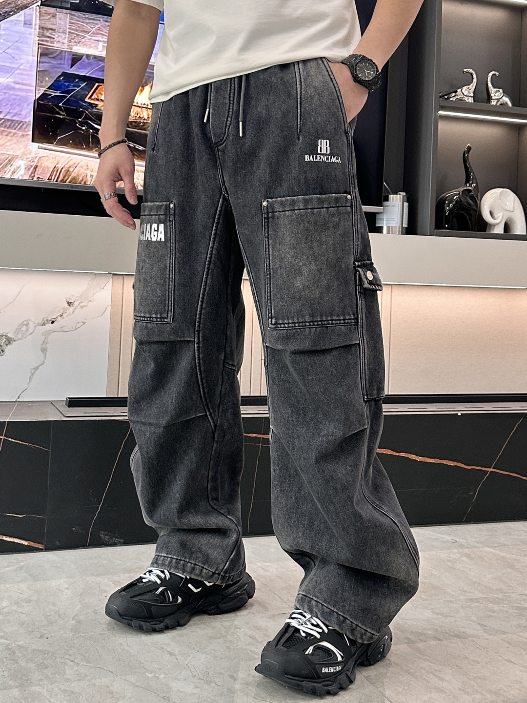 Balenciaga Jeans Fleece Lined S-xxl