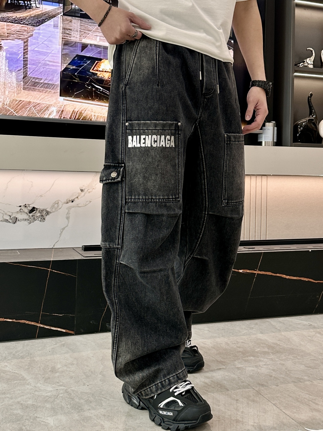 Balenciaga Jeans Fleece Lined S-xxl