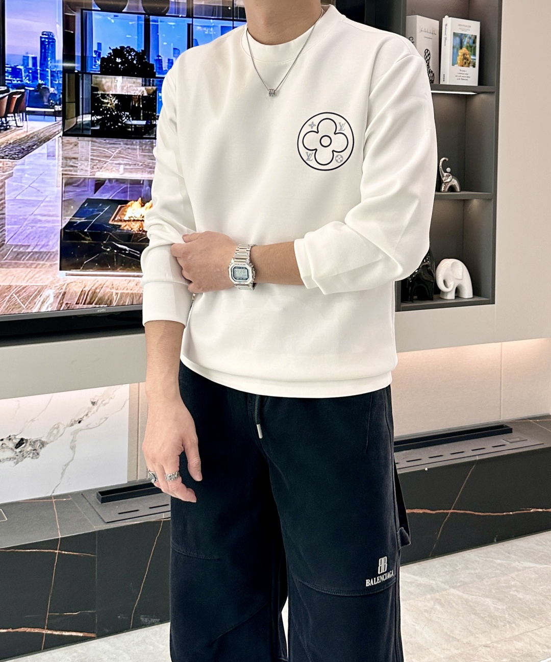 Louis Vuitton Couple Hoodie Cotton Xs-l