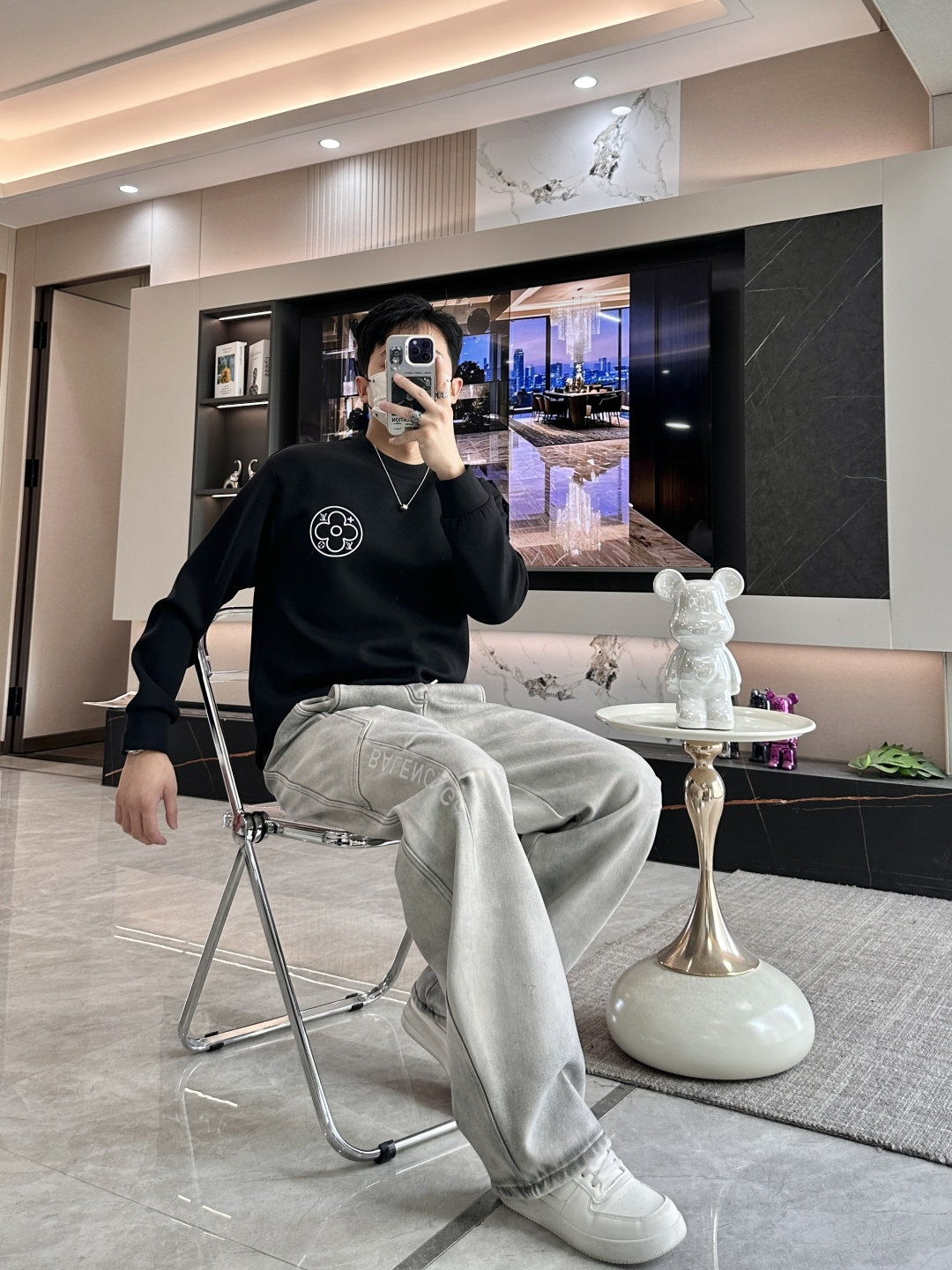 Louis Vuitton Couple Hoodie Cotton Xs-l