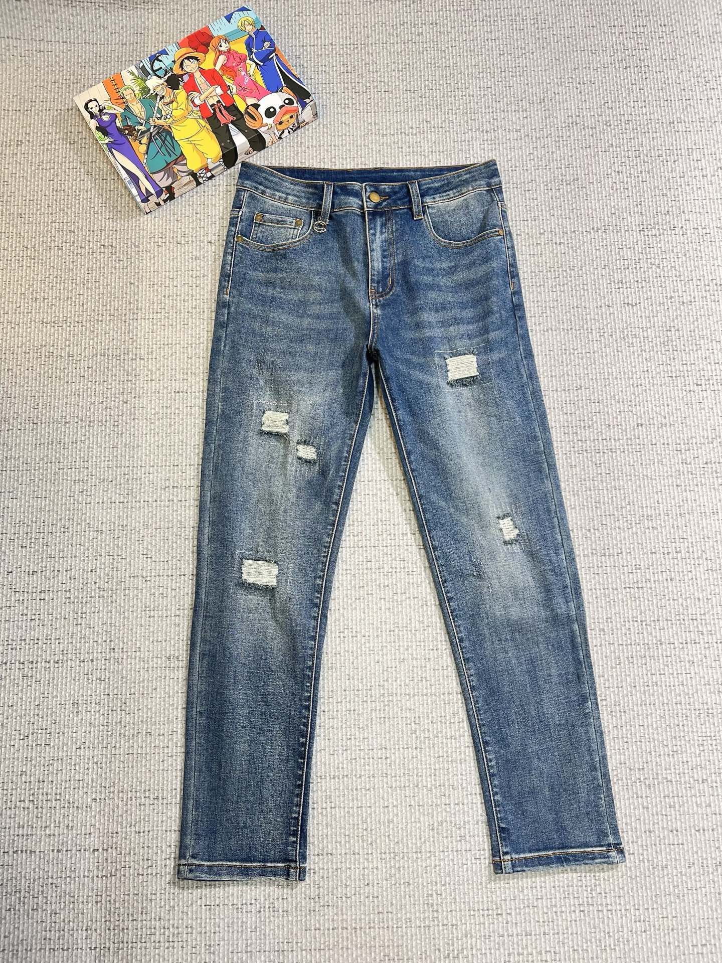 Dior Male Jeans Denim Slim Fit