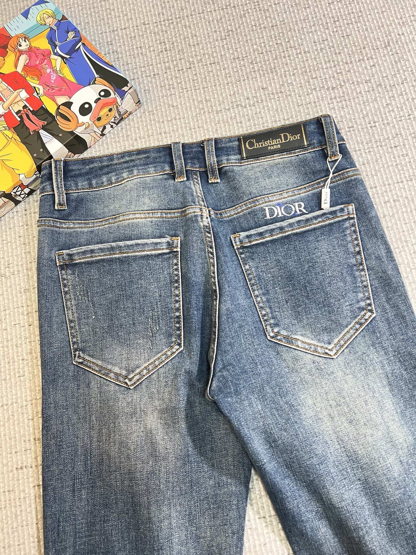 Dior Male Jeans Denim Slim Fit