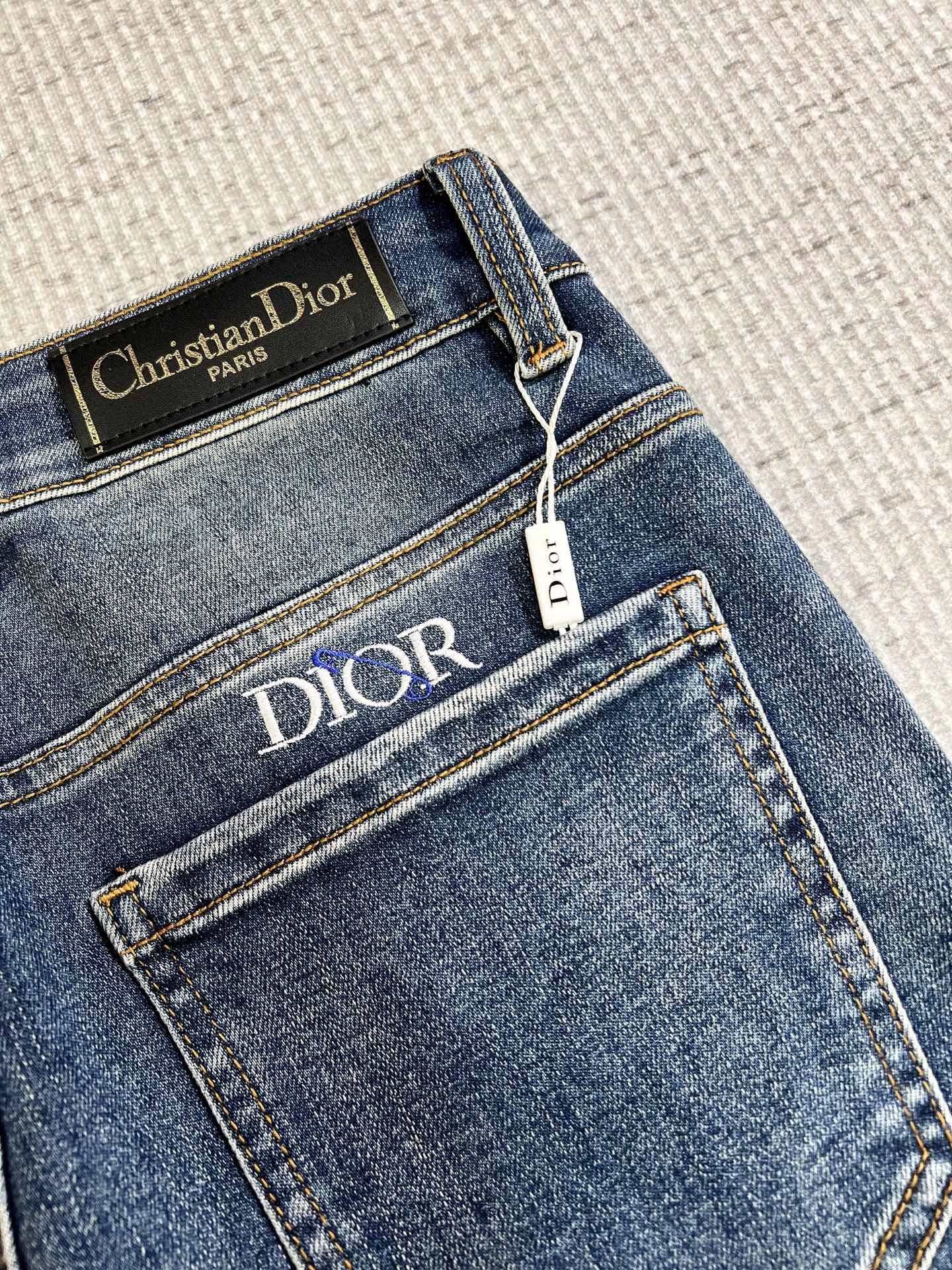Dior Male Jeans Denim Slim Fit
