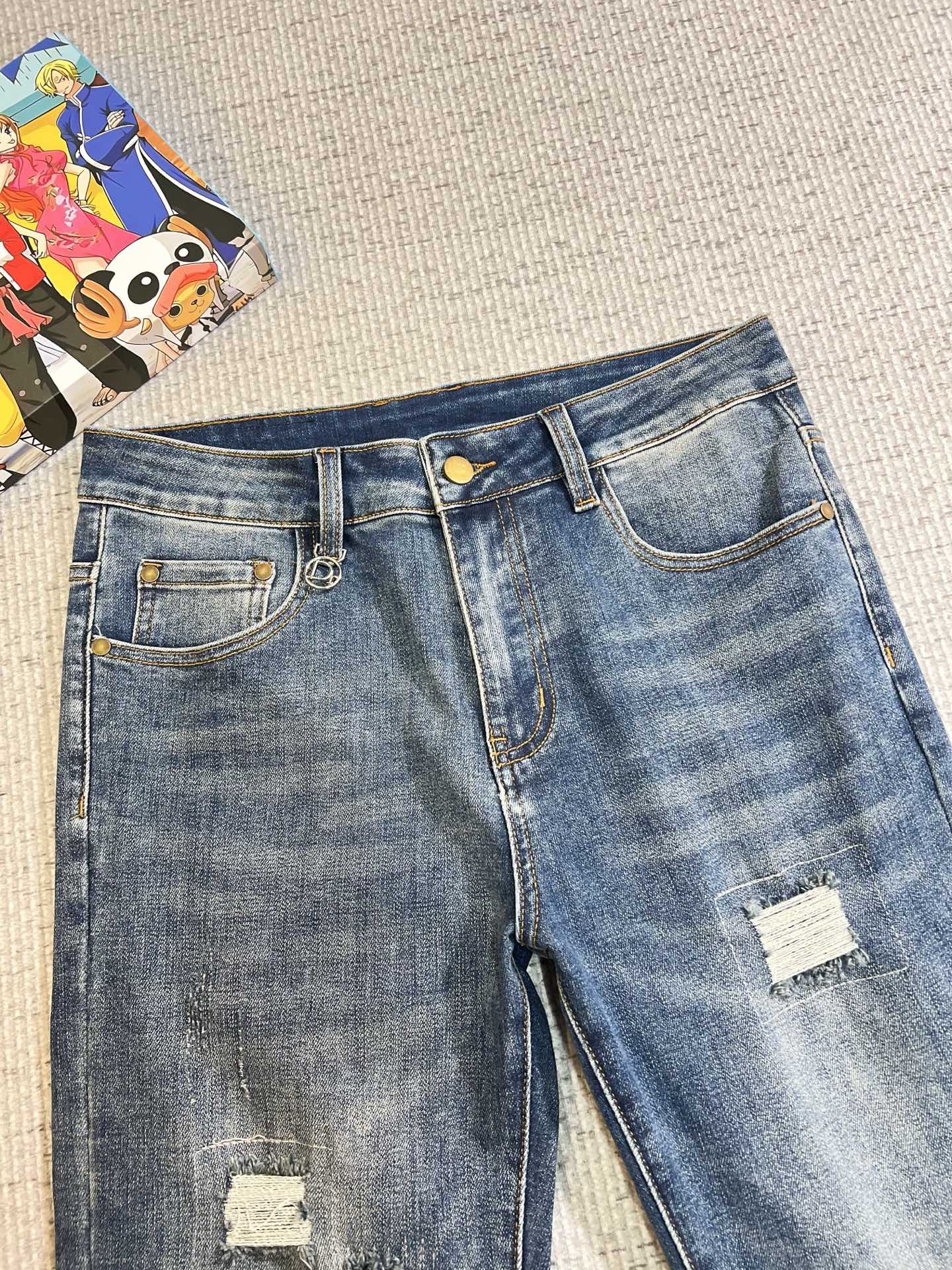 Dior Male Jeans Denim Slim Fit