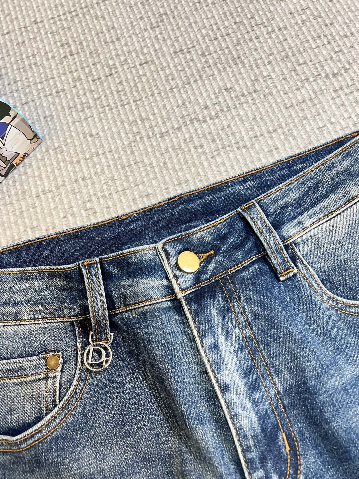 Dior Male Jeans Denim Slim Fit